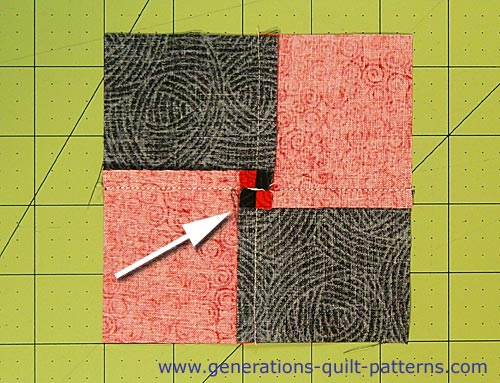 The SA of the four patch is twirled to reduce bulk