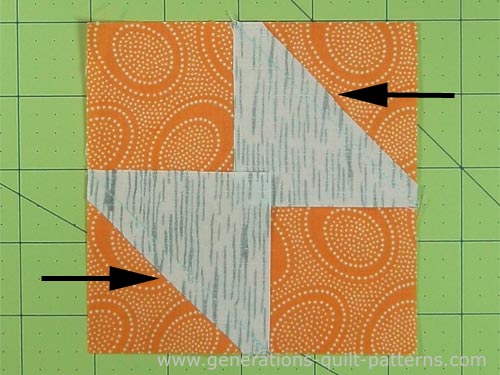 Stitch the first pair of connector corners