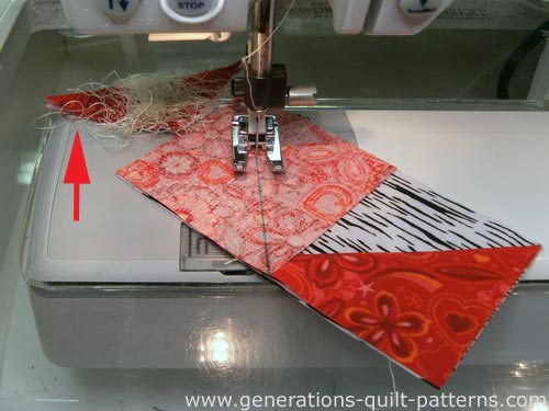 Stitch the second connector corner