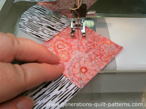 Stitch one connector corner to each background rectangle