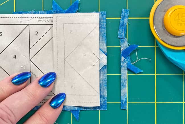 Cut away the excess fabric