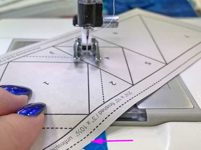 Sew the seam to attach the 1st #2