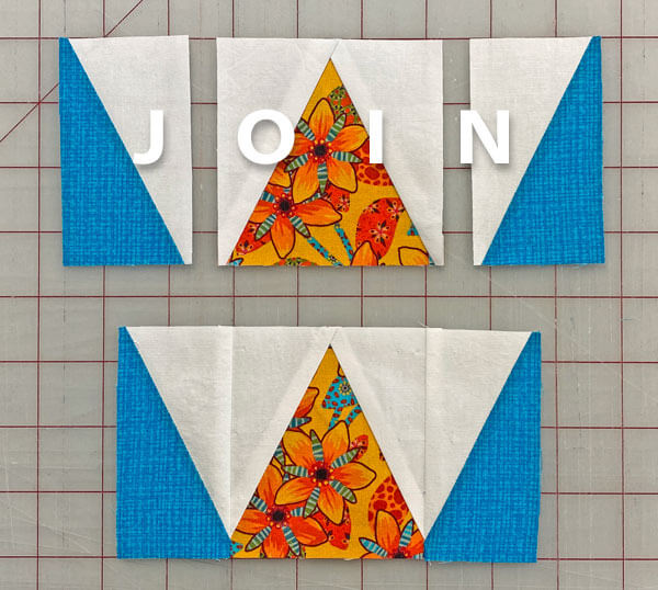 Sew an HRT-A and an HRT-B to each side of a TiaS Sew an HRT-A and an HRT-B to each side of a TiaS