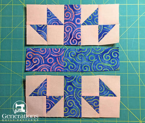 Center unit laid out in rows Center unit laid out in rows