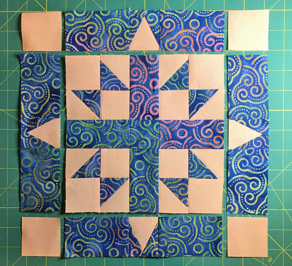 Diamond Cross Quilt Block Tutorial 7", 10 1/2", 14" finished