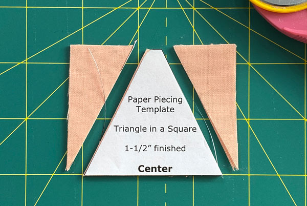 Cut the Center with the template Cut the Center with the template