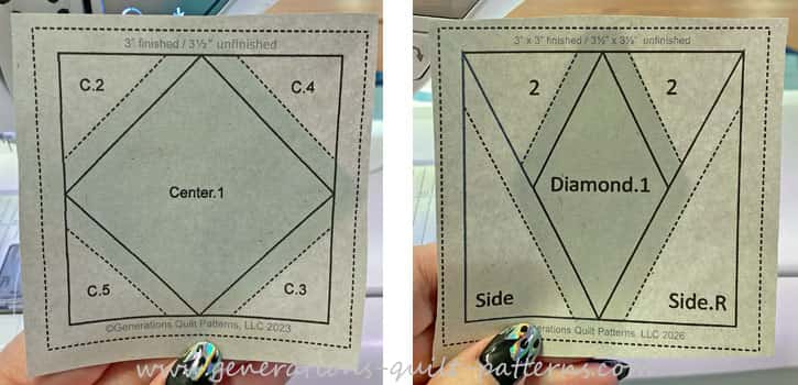 The first patch on the Square in a Square and a TiaS-D is glued in position The first patch on the Square in a Square and a TiaS-D is glued in position