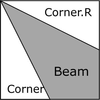 The Corner Beam design for our Diamond Rays Star quilt block The Corner Beam design for our Diamond Rays Star quilt block
