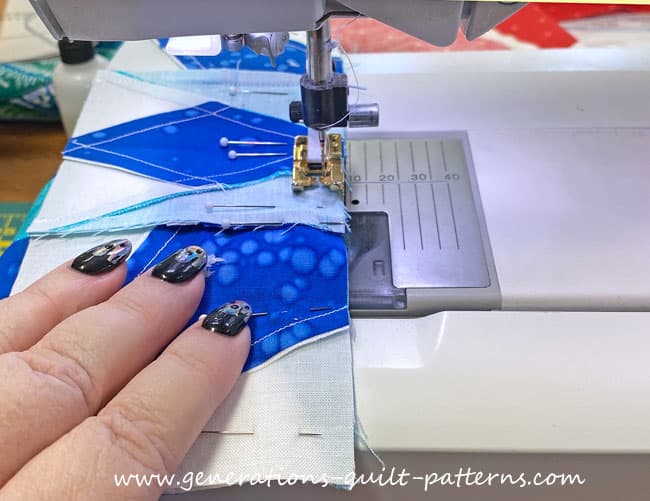 Sewing 2 rows together Sewing 2 rows together