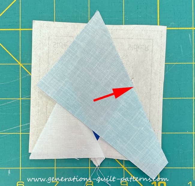 Position the 1st Side triangle