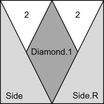 The TiaS-D design for our Diamond Rays Star quilt block The TiaS-D design for our Diamond Rays Star quilt block