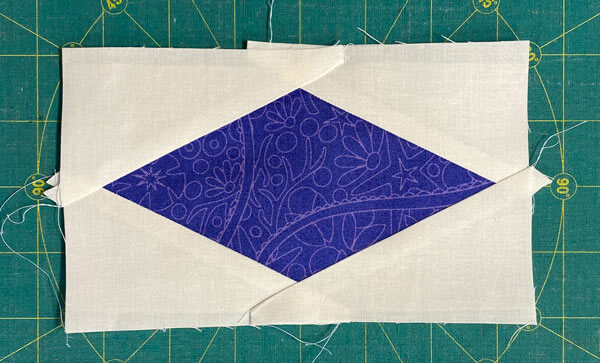 A finished, though untrimmed Diamond Rectangle A finished, though untrimmed Diamond Rectangle
