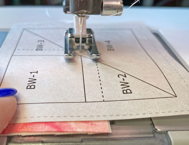 Sewing BW2 to BW1 Sewing BW2 to BW1