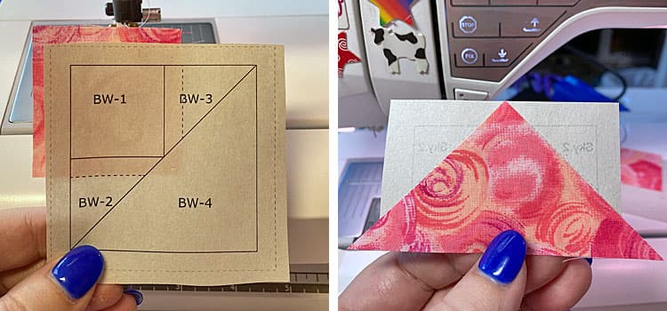 Use a dab of Elmer's Glue stitck to hold the first patch on the BW and FG units in position Use a dab of Elmer's Glue stitck to hold the first patch on the BW and FG units in position