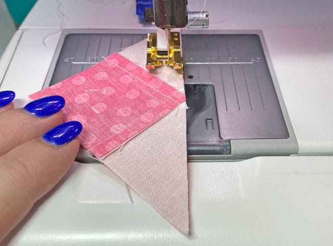 Stitching the final seam