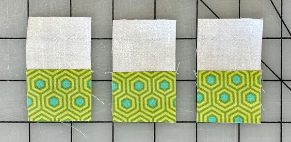 Sew together 3 pairs of #5 and #6 Sew together 3 pairs of #5 and #6