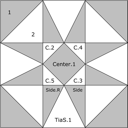 Doris' Delight quilt block design