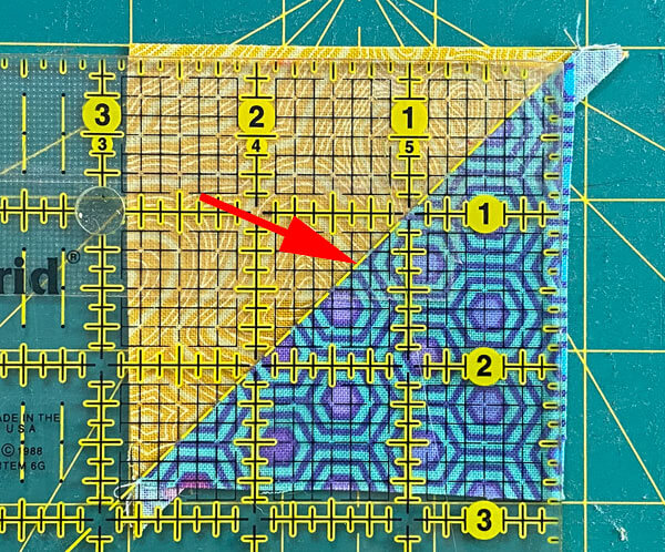 Trim the first two sides of the HST