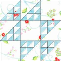 Double Hour Glass quilt block design