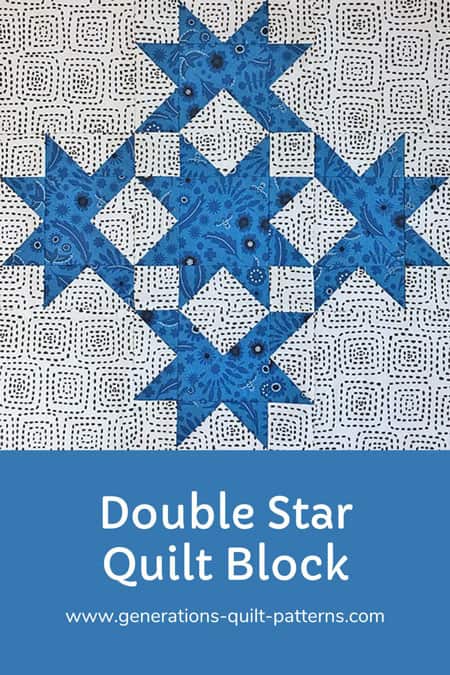 Pin this Double Star block tutorial