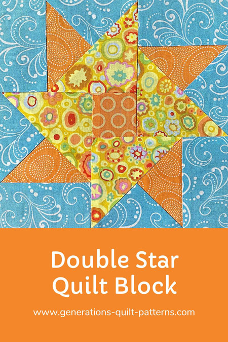 Pin this Double Star quilt block tutorial Pin this Double Star quilt block tutorial