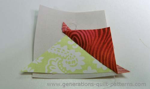 If you starched your fabric, you can finger press this seam