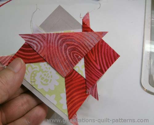 Position the last side or sky triangle