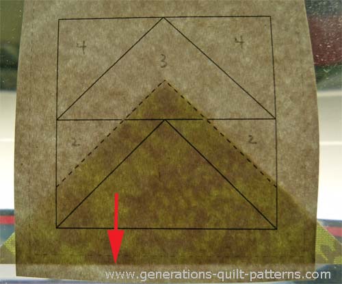 Position Patch 1 using the dashed placements lines