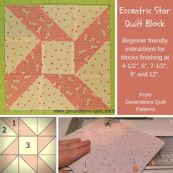 The Eccentric Star quilt block tutorial starts here... The Eccentric Star quilt block tutorial starts here...