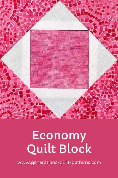Pin this Economy quilt block tutorial Pin this Economy quilt block tutorial