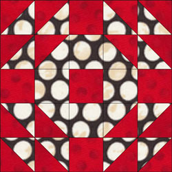 English Wedding Ring quilt block design