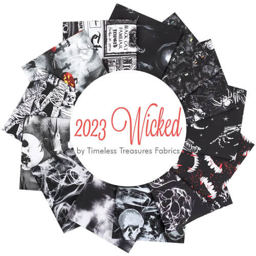 2023 Wicked fabric collection by Timeless Treasures