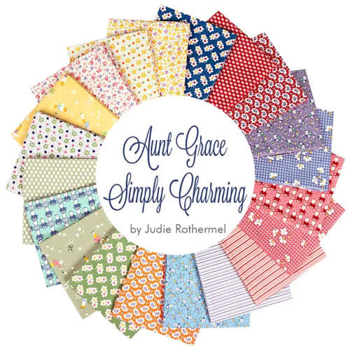 Aunt Grace Simply Charming fabric collection by Judy Rothermel for Marcus Fabrics