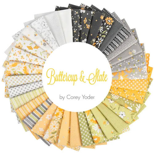 Buttercup & Slate fabric collection by Corey Yoder for Moda