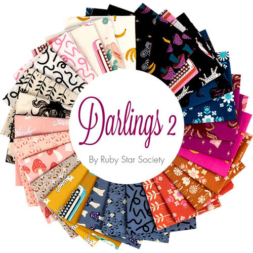 Darlings 2 fabric collection by Alexia Abegg, Kimberly Kight, Melody Miller, Rashida Coleman-Hale, Sarah Watts for Ruby Star Society