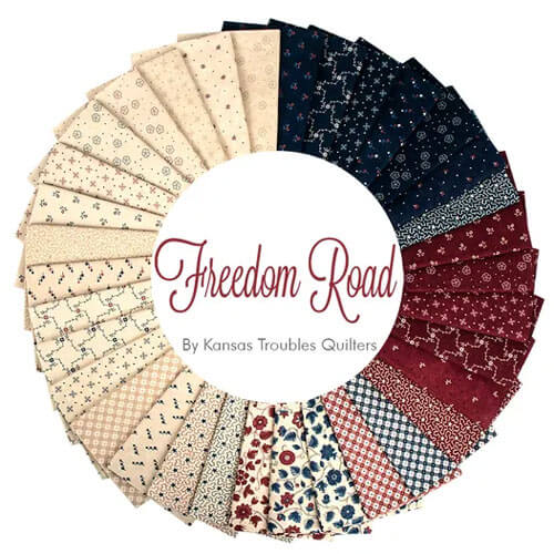 Freedom Road fabric collection by Kansas Troubles Quilters for Moda