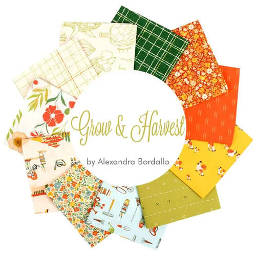 Grow & Harvest fabric collection by Alexandra Bordallo for Art Gallery