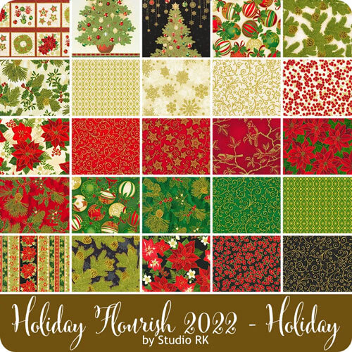 Holiday Flourish fabric collection by Studio RK for Robert Kaufman