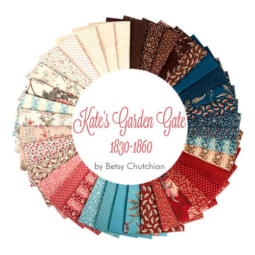 Kate's Garden Gate fabric collection by Betsy Chutchian for Moda