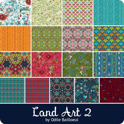 Land Art fabric collection by Odile Bailloeul for Free Spirit