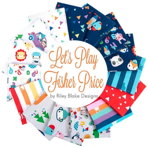 Let's Play Fisher Price fabric collection by  for Riley Blake