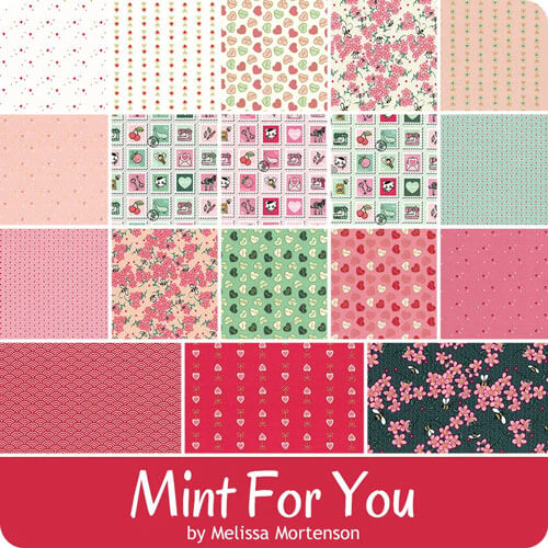 Mint For You fabric collection by Melissa Mortenson for Riley Blake