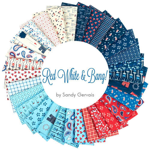 Red White & Bang! fabric collection by Sandy Gervais for Riley Blake