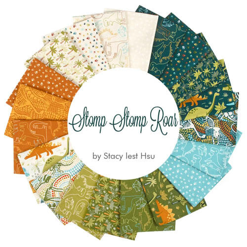 Stomp Stomp Roar fabric collection by Stacy Iest Hsu for Moda