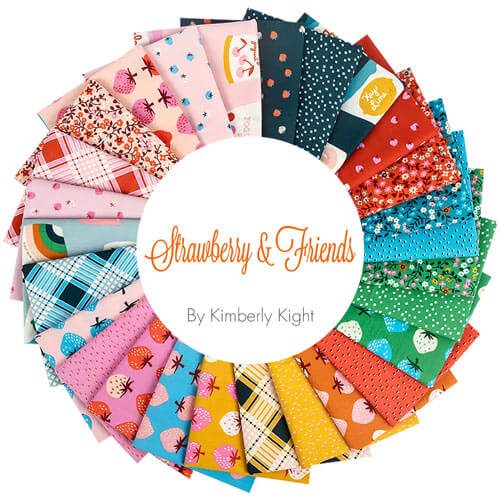 Strawberry & Friends fabric collection by Kimberly Kight for Ruby Star Society