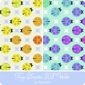 Tiny Beasts 108 Wide Yardage fabric collection by Tula Pink for Free Spirit