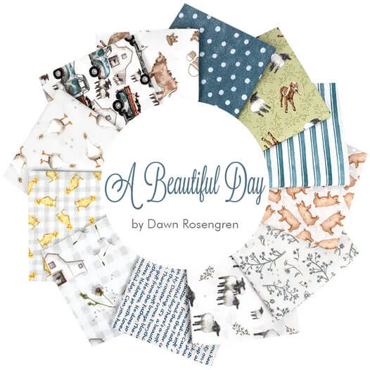 A Beautiful Day fabric collection by Dawn Rosengren for Henry Glass