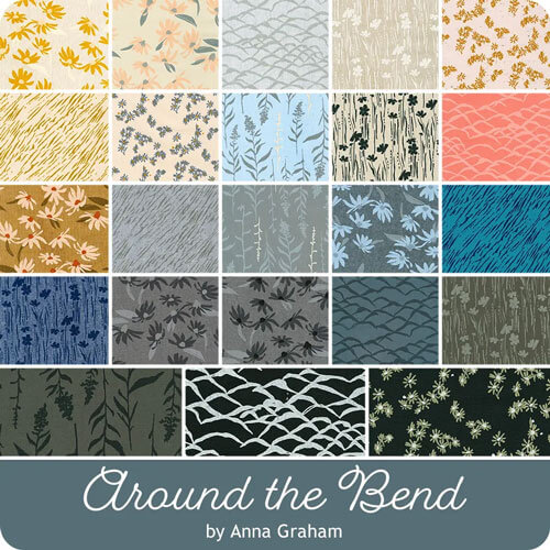 Around the Bend fabric collection by Anna Graham<br>55% Linen/45% Cotton Blend for Robert Kaufman