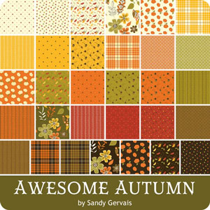 Awesome Autumn fabric collection by Sandy Gervais for Riley Blake