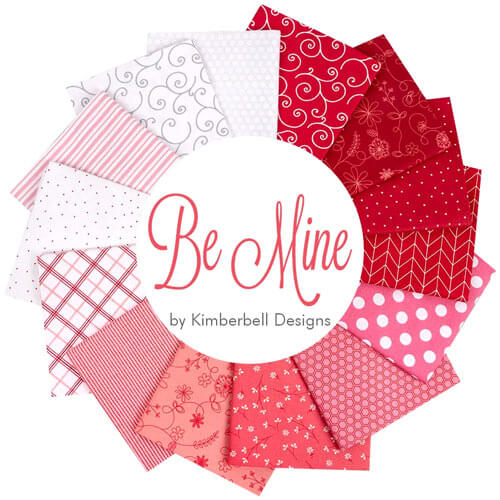 Be Mine Basics FQ Bundle fabric collection by Kimberbell Designs for Maywood Studio